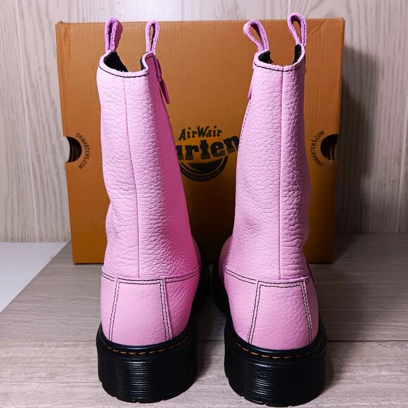 Dr. Martens Youth Junior‎ Big Kid 5 EU 36 Heart Nappa Leather Pull-on Boots Pink - Picture 8 of 12